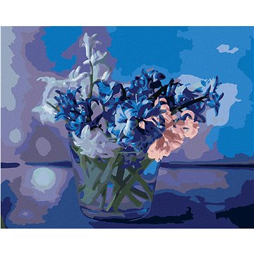 

Diamondi - SMĚS JARNÍCH HYACINTŮ VE VÁZE, 40x50 cm, bez rámu a bez vypnutí plátna