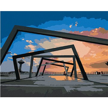 

Diamondi - VÝCHOD SLUNCE V SAÚDSKÉ ARÁBII, 40x50 cm, vypnuté plátno na rám