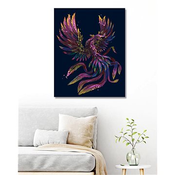 

Diamondi - BAREVNÝ FÉNIX, 40x50 cm, bez rámu a bez vypnutí plátna