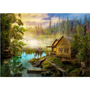

ENJOY Puzzle Srub u řeky 1000 dílků