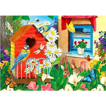 

ENJOY Puzzle Zahrada s ptačími budkami 1000 dílků