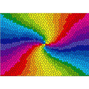 

ENJOY Puzzle Vitráž duhový výbuch 1000 dílků