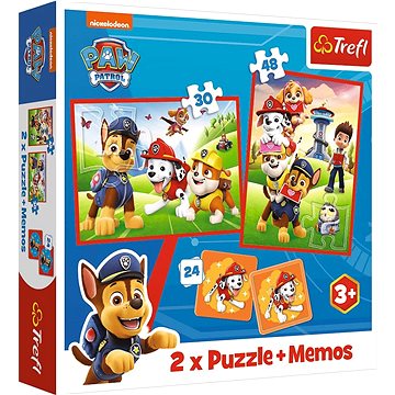 

TREFL sada 3v1 Tlapková patrolavakci (2 × puzzle + pexeso)