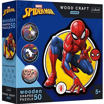 

TREFL wood craft junior puzzle Spiderman: Síla 50 dílků