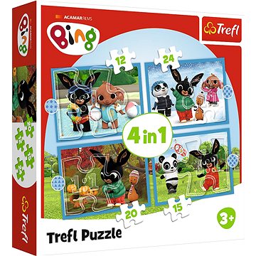 

TREFL puzzle Bing: Roční období 4v1 (12, 15, 20, 24 dílků)