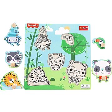 

Trefl dřevěná vkládačka Fisher price džungle