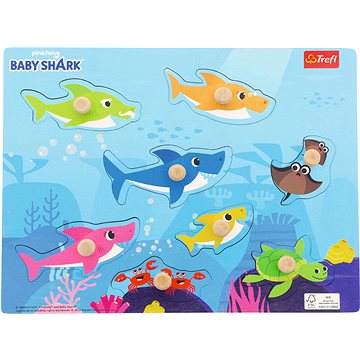 

Trefl dřevěná vkládačka Baby Shark: jen si tak plaveme