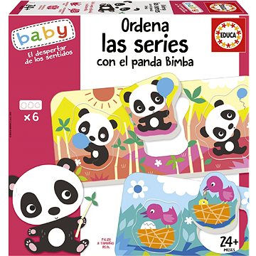 

Educa baby vkládačka Panda bimba a kamarádi 6 × 3 dílky