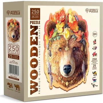 

WOODEN CITY dřevěné puzzle - Stylový medvěd 250 dílků