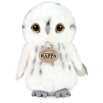 

RAPPA Plyšová sova bílá 18 cm, Eco-Friendly