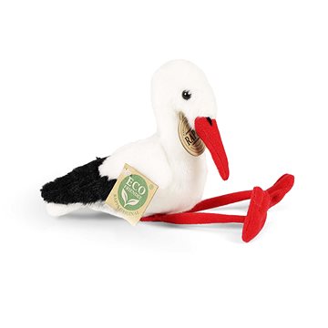 

RAPPA Plyšový čáp 15 cm, Eco-Friendly
