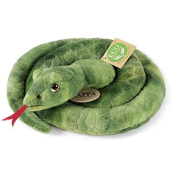

RAPPA Plyšový had zelený 90 cm, Eco-Friendly