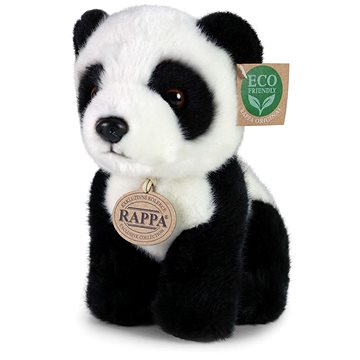 

RAPPA Plyšová panda sedící 18 cm, Eco-Friendly