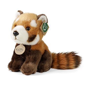 

RAPPA Plyšová panda červená sedící 18 cm, Eco-Friendly