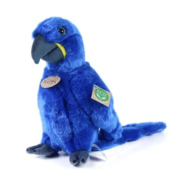 

RAPPA Plyšový papoušek modrý ara hyacintový stojící 25 cm, Eco-Friendly