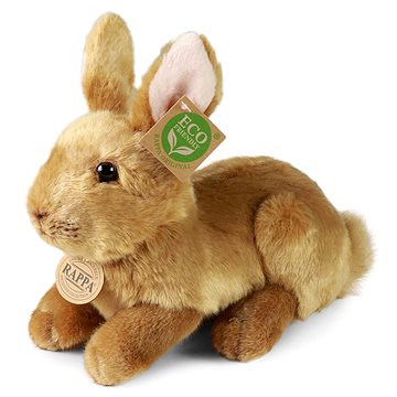 

RAPPA Plyšový králík hnědý ležící 23 cm, Eco-Friendly