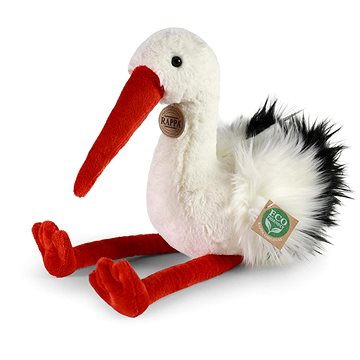 

RAPPA Plyšový pták čáp 39 cm, Eco-Friendly
