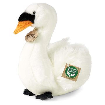 

RAPPA Plyšový pták labuť sedící 23 cm, Eco-Friendly
