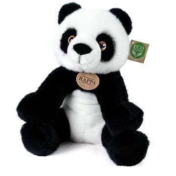 

RAPPA Plyšová panda sedící 27 cm, Eco-Friendly