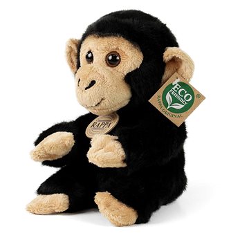 

RAPPA Plyšová opice šimpanz sedící 18 cm, Eco-Friendly