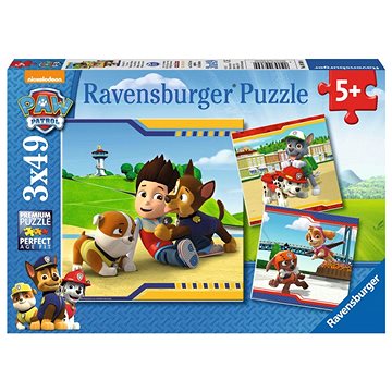 

RAVENSBURGER Puzzle Tlapková patrola: Hrdinové 3 × 49 dílků