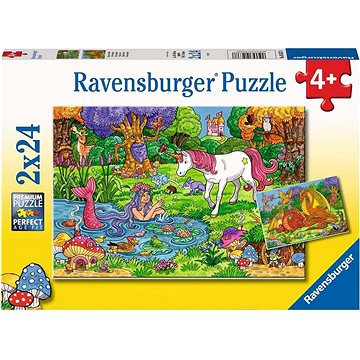 

RAVENSBURGER Puzzle Kouzelný les 2 × 24 dílků