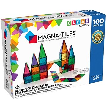 

MagnaTiles Magnetická stavebnice 100 Clear