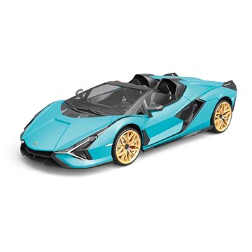 

Siva RC auto Lamborghini Sian 1:12 modrá metalíza, proporcionální RTR LED 2,4Ghz