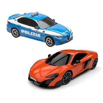 

Re.el Toys sada RC aut Alfa Romeo Qiulia Q Polizia a McLaren 675LT, RTR
