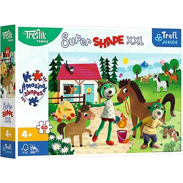 

Trefl Puzzle Super Shape XXL Treflíci na koňské farmě 60 dílků
