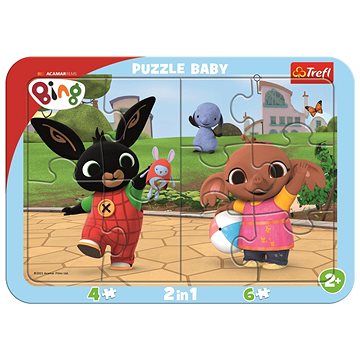 

Trefl Baby puzzle Bing si hraje 2 v 1, 10 dílků