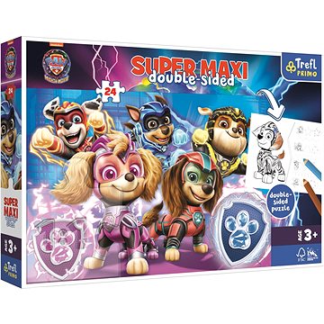 

Trefl Oboustranné puzzle Tlapková patrola: Tým v akci Super Maxi 24 dílků