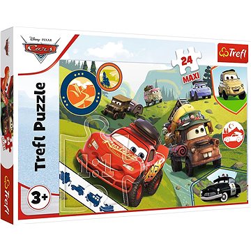 

Trefl Puzzle Auta 3 Šťastná auta Maxi 24 dílků