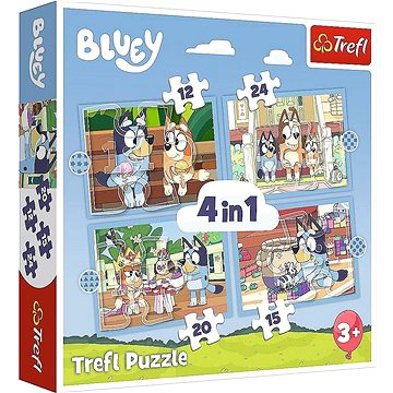 

Trefl Puzzle Bluey a její svět 4 v 1 (12,15, 20, 24 dílků)