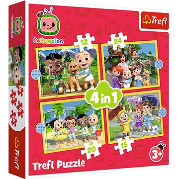 

Trefl Puzzle Cocomelon Seznamte se 4 v 1 (12,15, 20, 24 dílků)