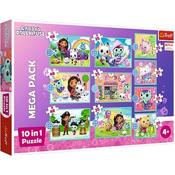 

Trefl Puzzle Gábinin kouzelný domek Mega Pack 10 v 1