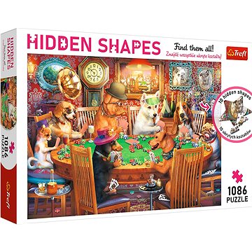 

Trefl Puzzle Hidden Shapes Herní večer 1086 dílků