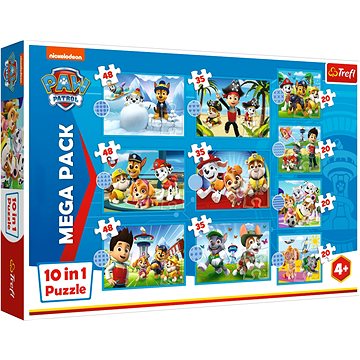 

Trefl Puzzle Tlapková patrola Mega Pack 10 v 1