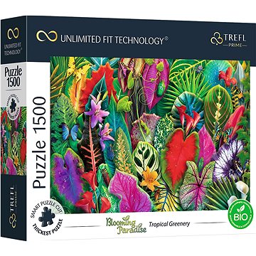 

Trefl Puzzle UFT Blooming Paradise: Tropická zeleň 1 500 dílků