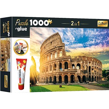 

Trefl Sada 2v1 puzzle Amfiteátr Fláviův, Řím, Itálie 1000 dílků s lepidlem