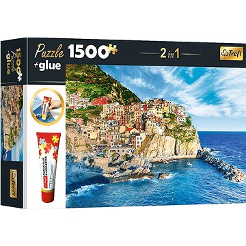 

Trefl Sada 2v1 puzzle Manarola, Ligurie, Itálie 1 500 dílků s lepidlem
