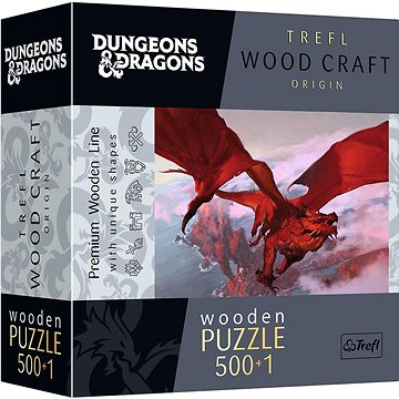 

Trefl Wood Craft Origin puzzle Dungeons&Dragons: Starověký červený drak 501 dílků