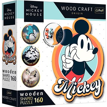 

Trefl Wood Craft Origin puzzle Mickey Mouse Retro 160 dílků