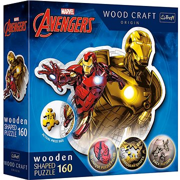 

Trefl Wood Craft Origin puzzle Odvážný Iron Man 160 dílků