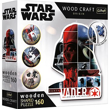 

Trefl Wood Craft Origin puzzle Star Wars: Darth Vader 160 dílků