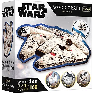 

Trefl Wood Craft Origin puzzle Star Wars: Millennium Falcon 160 dílků