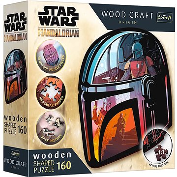 

Trefl Wood Craft Origin puzzle The Mandalorian 160 dílků