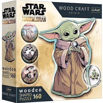 

Trefl Wood Craft Origin puzzle The Mandalorian: Grogu 160 dílků