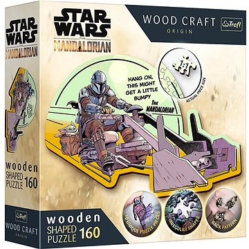 

Trefl Wood Craft Origin puzzle The Mandalorian: Setkání 160 dílků