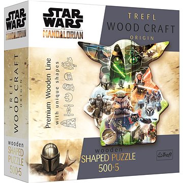 

Trefl Wood Craft Origin puzzle The Mandalorian: Záhadný Grogu 505 dílků